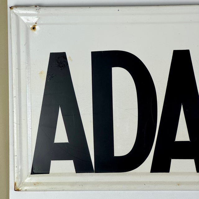 Mid 20th Century Vintage Metal Sign for an International Grocers Alliance (Iga) Store, Adam's For Sale - Image 5 of 8