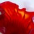 Monumental Ruby Red Murano Art Glass Fazzoletto Vase by Venini For Sale - Image 12 of 13