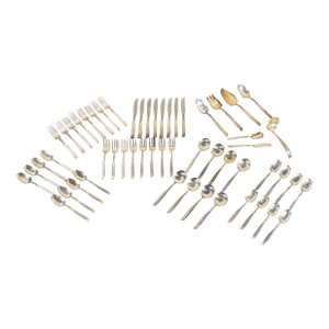 Silver Plate Flatware South Seas by Community With Serving Pieces - Service for 8