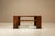 1980s Square Coffee Table from Giuseppe Rivadossi in Slavonian Oak, Italy, 1980s For Sale - Image 5 of 11