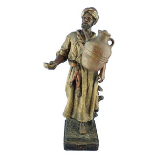 Sculpture of Man in Terracotta by Friedrich Goldscheider for Goldscheider, Austria, Late 1800s For Sale
