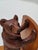 Wooden Black Forest Bookends with Hand-Carved Bears by Geschwister Sarbach, Switzerland, 1930s, Set of 2 For Sale - Image 4 of 16
