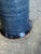 Cylinder Umbrella Vase Mottled Blue Studio Pottery Ribbed Tall Mid 20th Century For Sale In Los Angeles - Image 6 of 10