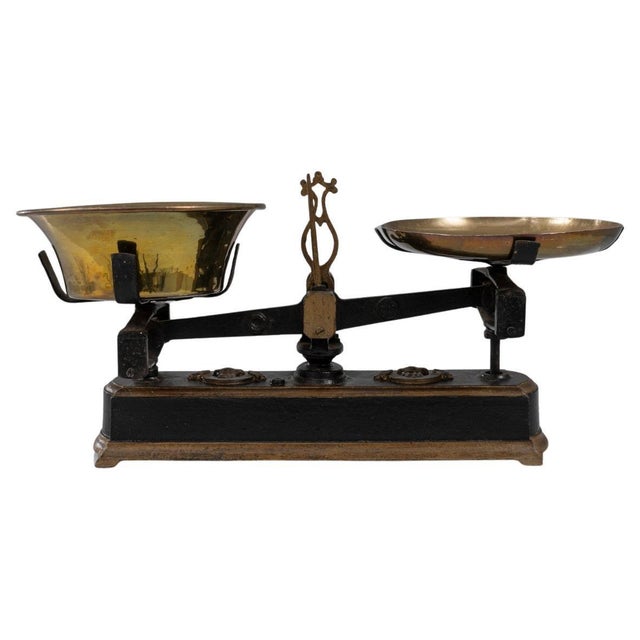 19th Century French Iron & Brass Scale For Sale - Image 15 of 18