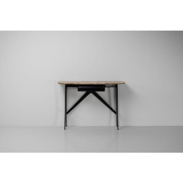1950s Breccia Marble Console Table, Italy, 1950 For Sale - Image 5 of 14