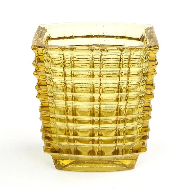 Optical Vase by Jan Sylwester Drost for Ząbkowice Glassworks, 1970s For Sale - Image 11 of 12