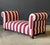 French Red and White Striped Antique French Day Bed For Sale - Image 3 of 8