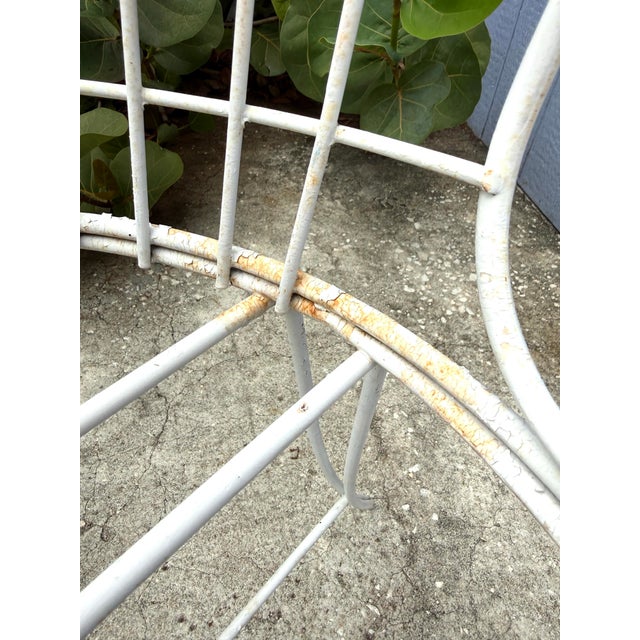 Mid-Century Modern 1960s Wire Patio Garden Chairs - A Pair For Sale - Image 3 of 7