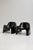 Artemide Toga Chairs in Black Fiberglass by Sergio Mazza for Artemide, 1980s, Set of 2 For Sale - Image 4 of 15