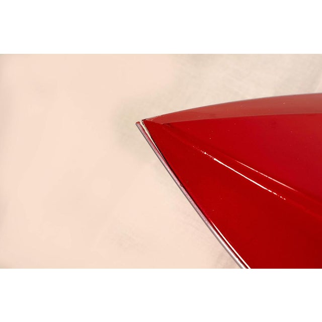 Animal Skin Vintage Ferrari Freccia Rossa Speed Motorboat Model in Mahogany For Sale - Image 7 of 8