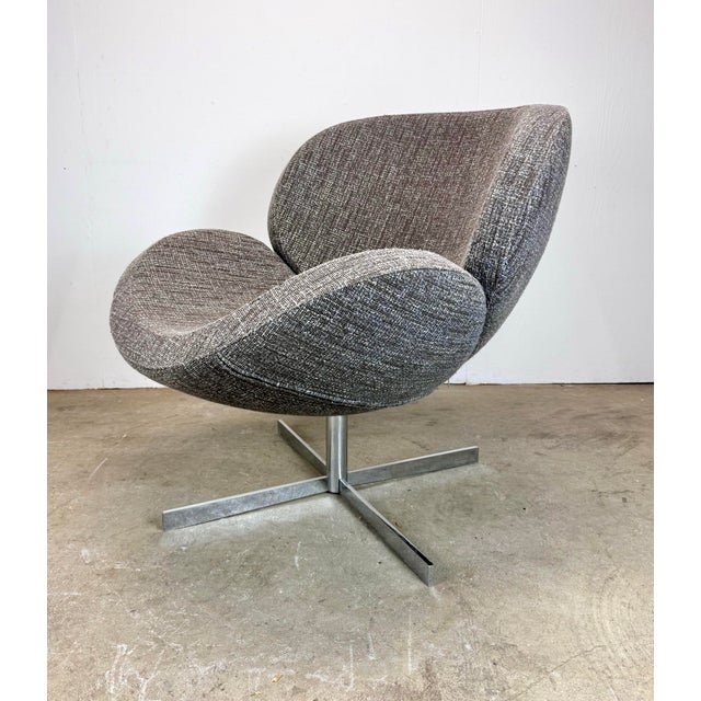Modern BoConcept Oversized Schelly Swivel Lounge Chair For Sale - Image 11 of 11