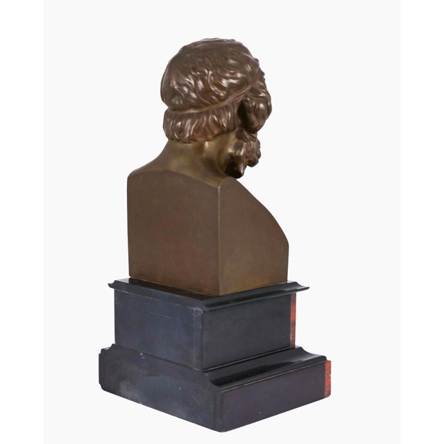 Anonymous, Portrait Bust of Homer, 1900, Bronze For Sale - Image 6 of 8