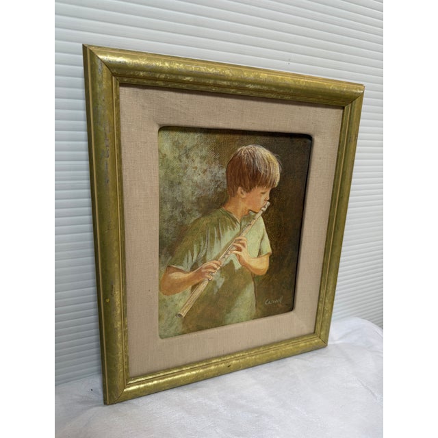 Design Plus Gallery presents Boy with Flute, a Signed Oil Painting by Helen Caswell (1923–2018). Boy with Flute (sometimes...