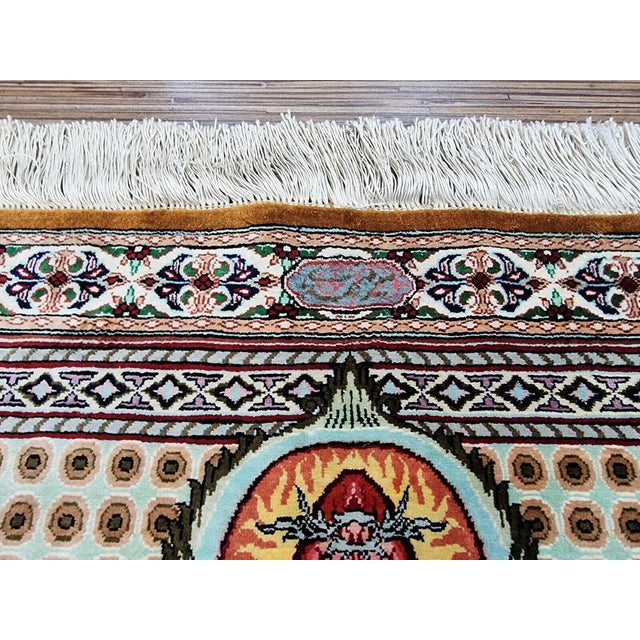 Red Middle Eastern Hand-Knotted Rug For Sale - Image 8 of 10