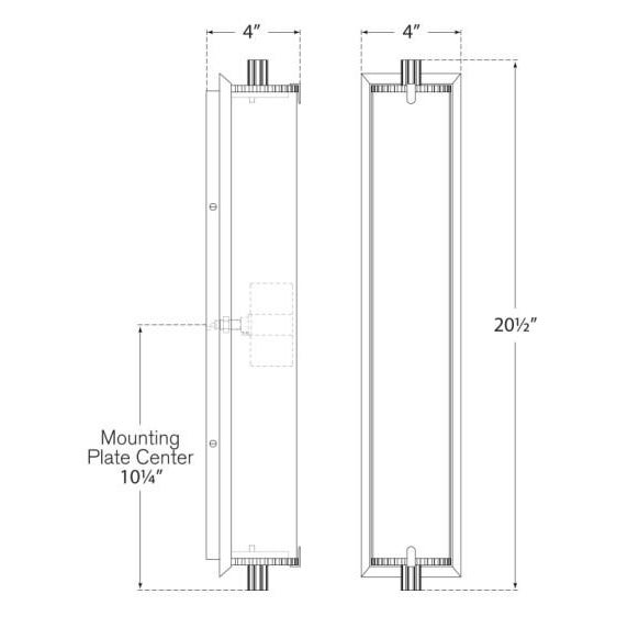 2020s Thomas O'Brien for Visual Comfort Signature Calliope Tall Bath Light in Polished Nickel with White Glass For Sale - Image 5 of 5
