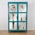 Blue Turquoise Metal Wardrobe with Aged Mirrors, 2000s For Sale - Image 8 of 8