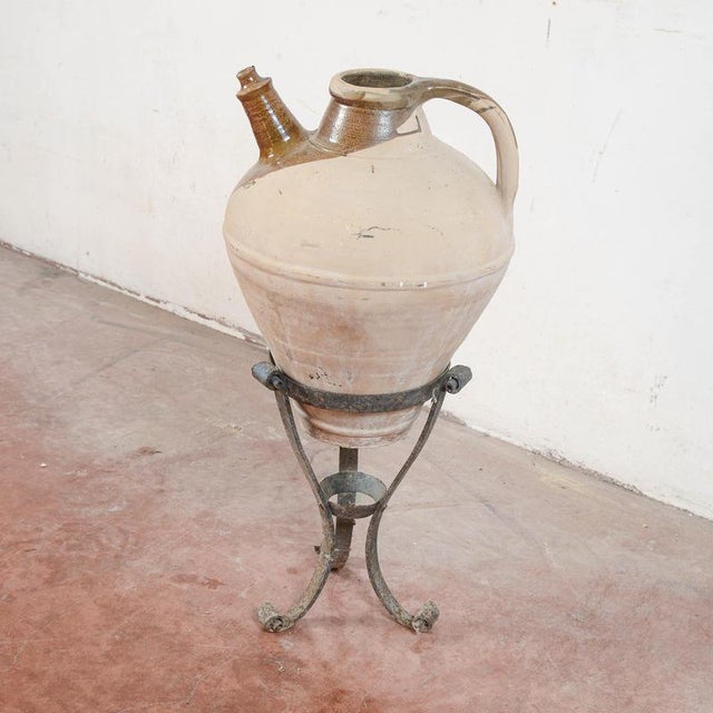Terracotta Amphora with Base, Set of 2 For Sale - Image 3 of 17