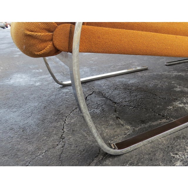Vintage Brueton Arc Cantilever Lounge Chairs by Charles Gibilterra - a Pair For Sale - Image 10 of 12