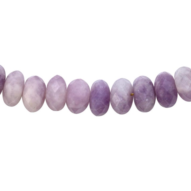 Kunzite Angelite Lapis Half Moon Necklace -by Bombyx House For Sale - Image 4 of 10
