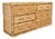 Vintage Pencil Reed Rattan 6-Drawer Dresser With Cane Drawer Fronts For Sale
