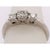 14 Kt White Gold Three Stone Diamond Engagement Anniversary Bridal Ring 0.75 TDW Size 6.14 2.62 grams total weight