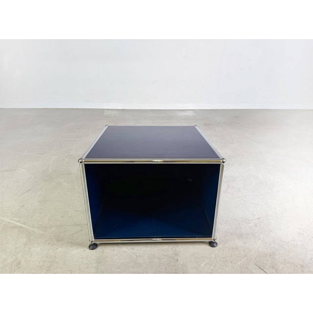 Postmodern Sideboard in Steel Blue by Fritz Haller for Usm Haller For Sale - Image 3 of 9