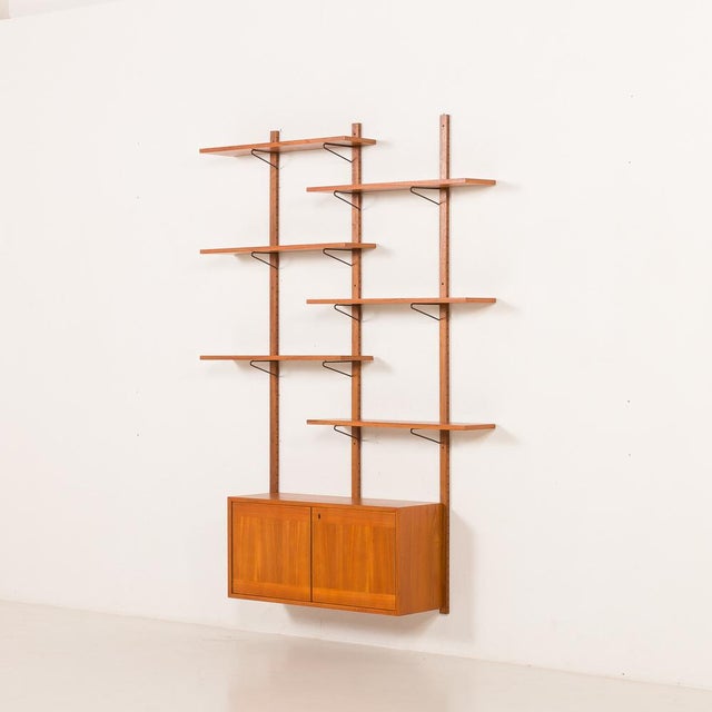 Mid-Century Modern Mid-Century Scandinavian Teak Wall Unit, 1970s For Sale - Image 3 of 16
