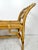 Brown Vintage Rattan Fretwork Bench For Sale - Image 8 of 9