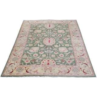Hand-Knotted Vegetable-Dyed Rug - 7'11" x 10'3" For Sale