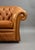 Animal Skin Tan Leather Two-Seater Chesterfield Sofa, 1980 For Sale - Image 7 of 9