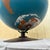 1950s Mid-Century Modern Large 20” A. J. Nystrom Metal Activity Globe For Sale - Image 12 of 12