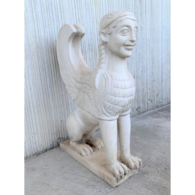 Late 19th Century 19th Century Rare Greco Roman Sphinx in Terracotta For Sale - Image 5 of 18