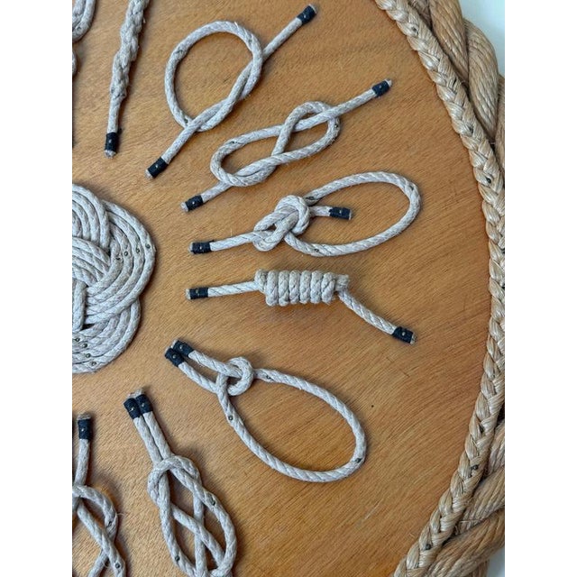 1970s Vintage Nautical Rope Knot Wall Sculpture, 1970s For Sale - Image 5 of 12