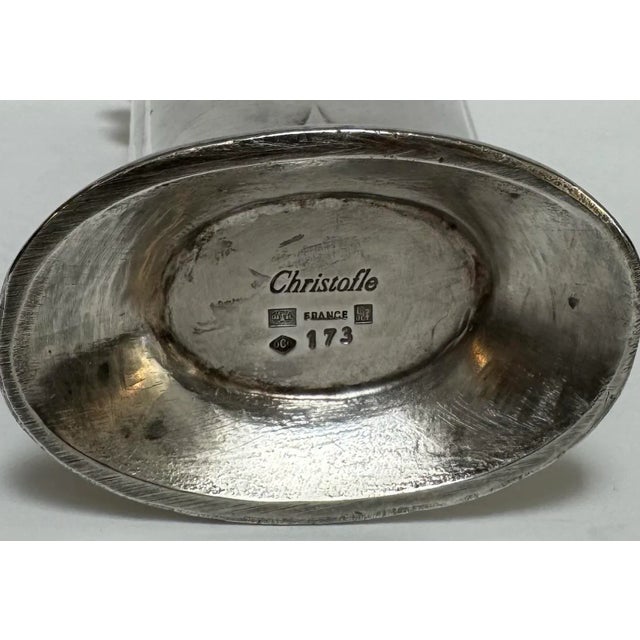 Early 20th Century Vintage Christofle Art Nouveau Silverplate Dragonfly Vase For Sale - Image 5 of 5