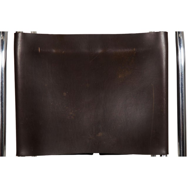 Pair of Mr20 Chrome Steel & Leather Armchairs, Mies Van Der Rohe, Circa 1970s For Sale - Image 14 of 16