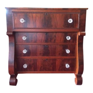 Antique Mahogany Dresser, Antique Chest of Drawers, Empire Chest of Drawers For Sale