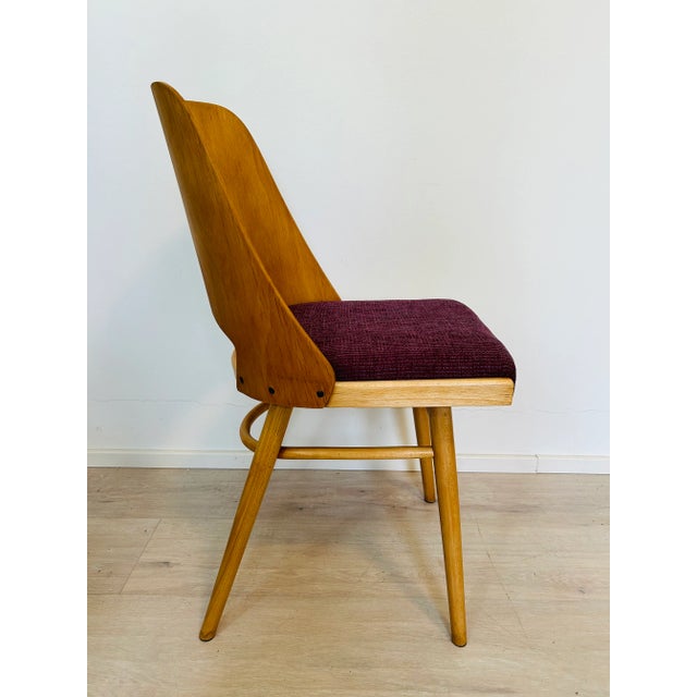Wood Vintage Czechoslovakian Chair by Radomir Hoffmann for Ton, 1960s For Sale - Image 7 of 12