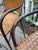 Late 20th Century Wicker Iron Bar Counter Stools Pair For Sale - Image 4 of 10