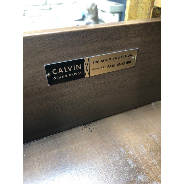 Beautiful chest of 4 drawers designed by Paul McCobb for Calvin's Irwin line. It's in great vintage shape everywhere with...