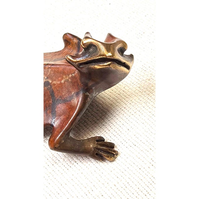 Rustic 1980s Michael Storey Metal Sculpture Lizard Shelf or Wall Hanging For Sale - Image 3 of 11