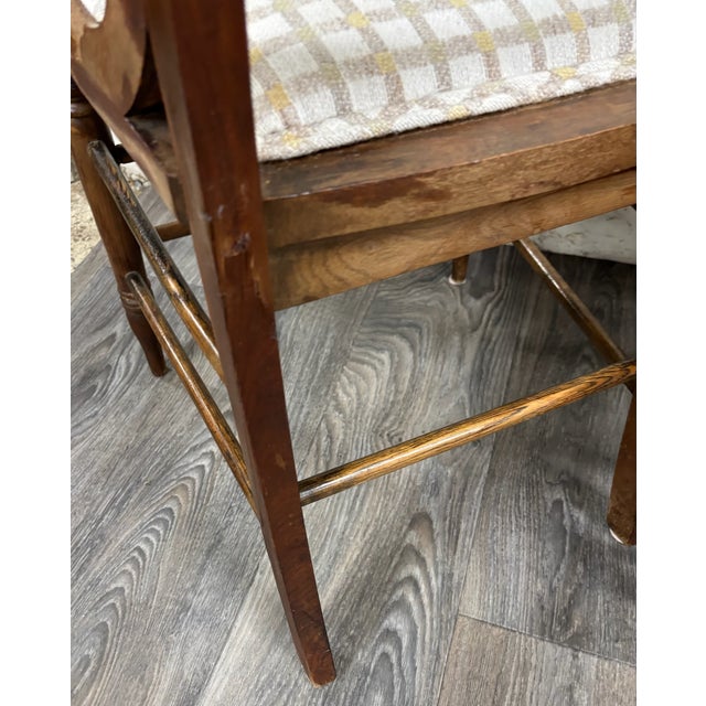 Antique Victorian Eastlake Ladderback Dining Chairs - Set of 6 For Sale - Image 16 of 17