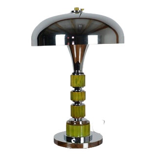 Art Deco Dome Lamp in Bakelite, 1940s For Sale