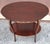 Early 20th C. Refinished French Regency Mahogany Tiered Tea Side Table With Brass Accents For Sale In Washington DC - Image 6 of 13