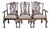 Vintage Set of 6 Stickley Chippendale Mahogany Carved Dining Chairs Claw & Ball Feet For Sale