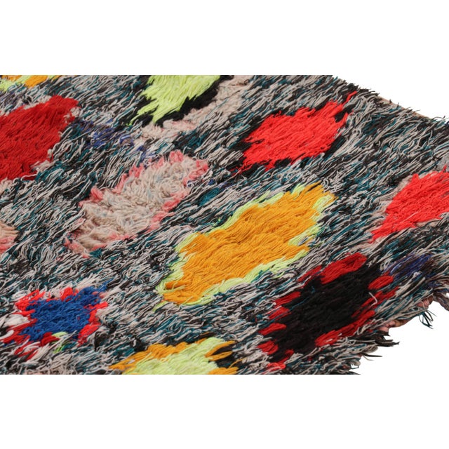 Vintage Moroccan Shag Rug With Colorful Geometric Patterns, From Rug & Kilim For Sale In New York - Image 6 of 7