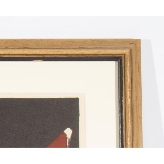 “Dancing Figure” Japanese Woodblock Print by Kaoru Kawano For Sale In Indianapolis - Image 6 of 7