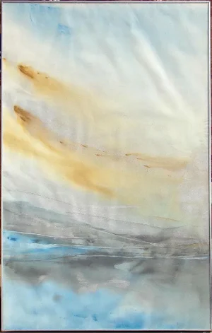 Tf Poduska Large Abstract "#46" Ocean Colors Original Framed Painting