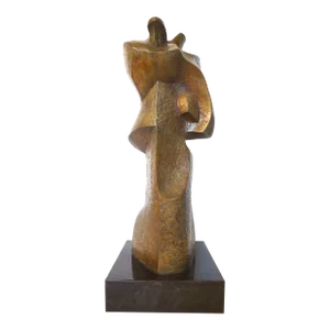 1970s "The Pilgrims," Bronze Sculpture by Vladas Vildžiūnas (Lithuania)