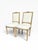 Pair of Mid-20th Century Louis XVI Style Giltwood Side Chairs With Cream Linen Upholstery For Sale - Image 4 of 16