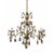 French Gilded Bronze and Crystal 3-Light Chandelier For Sale - Image 5 of 5